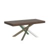 Tavolo allungabile 90x140/400 cm Volantis Premium noce telaio 4/A