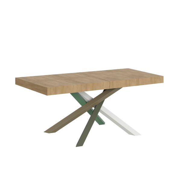 Tavolo allungabile 90x140/400 cm Volantis Premium quercia natura telaio 4/A