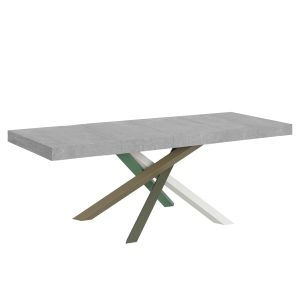 Tavolo allungabile 90x180/440 cm Volantis Premium cemento telaio 4/A