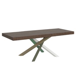 Tavolo allungabile 90x180/440 cm Volantis Premium noce telaio 4/A