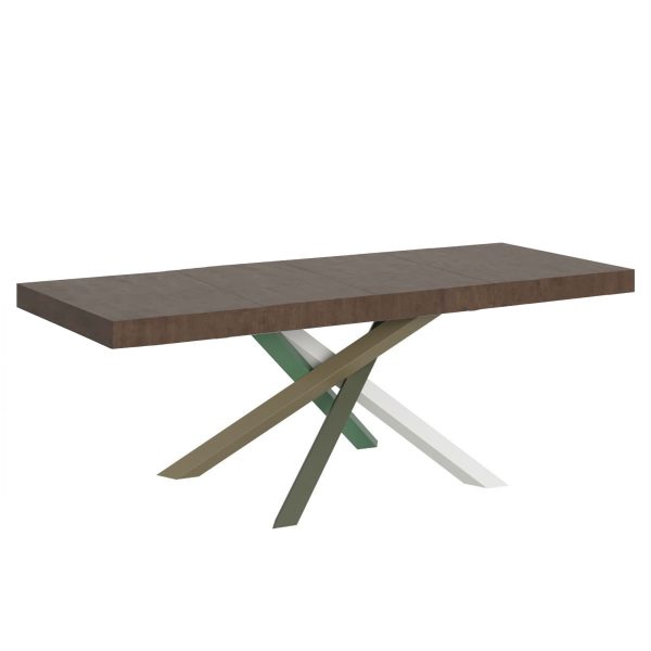 Tavolo allungabile 90x160/420 cm Volantis Premium noce telaio 4/A