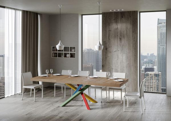 Tavolo allungabile 90x180/440 cm Volantis Premium quercia natura telaio 4/B - immagine 3