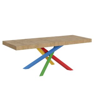 Tavolo allungabile 90x180/440 cm Volantis Premium quercia natura telaio 4/B