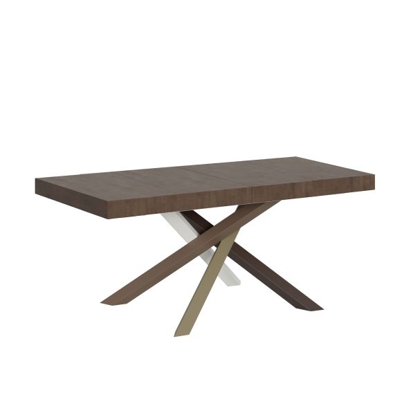 Tavolo allungabile 90x140/400 cm Volantis Premium noce telaio 4/C