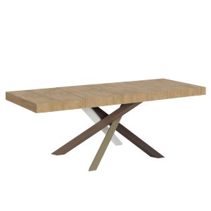 Tavolo allungabile 90x180/440 cm Volantis Premium quercia natura telaio 4/C