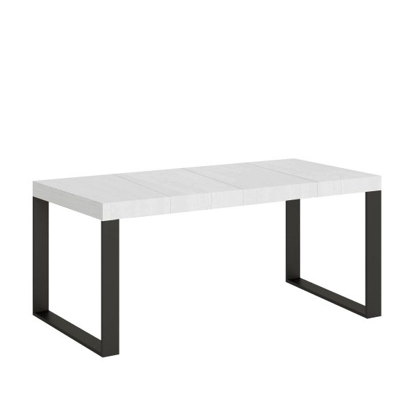 Tavolo allungabile 90x90/246 cm Tecno Premium Bianco Frassino