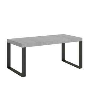 Tavolo allungabile 90x90/246 cm Tecno Premium Cemento