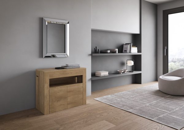 Consolle allungabile Evolve con Panca inferiore Quercia Natura - immagine 3