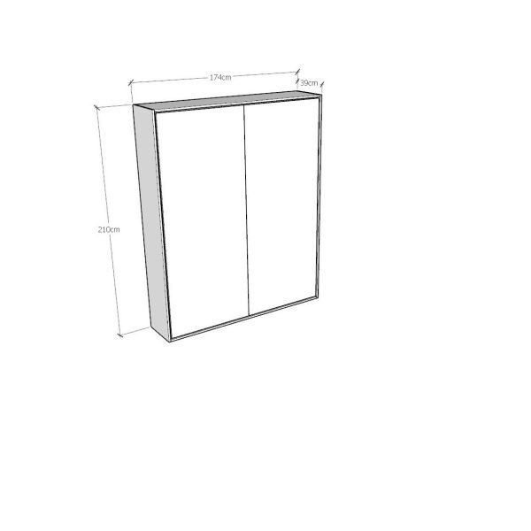 Letto matrimoniale a scomparsa 160 verticale Kentaro Cashmere - immagine 5
