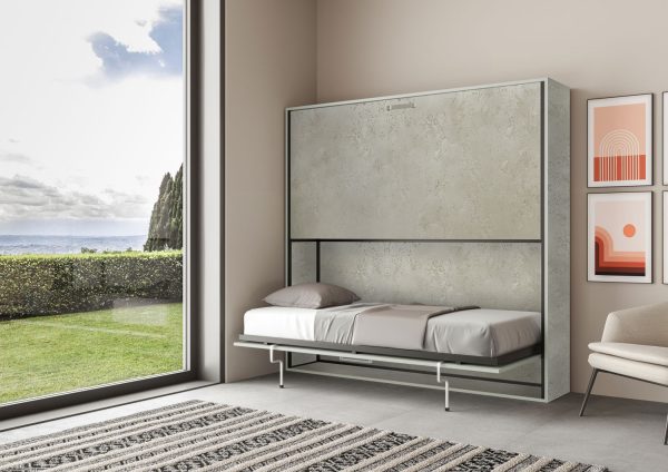 Letto a scomparsa doppio orizzontale Kando con materassi Cashmere - immagine 3