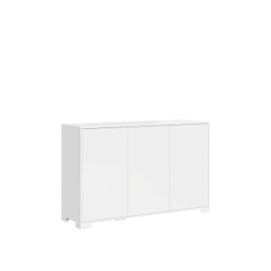 Madia 3 ante 130x40x83 cm Lumina bianco lucido
