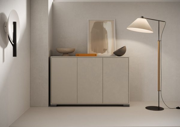 Madia 3 ante 130x40x83 cm Lumina cashmere - immagine 2