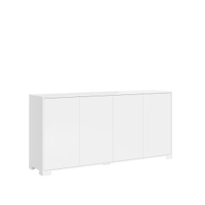 Madia 4 ante 172x40x83 cm Lumina bianco lucido
