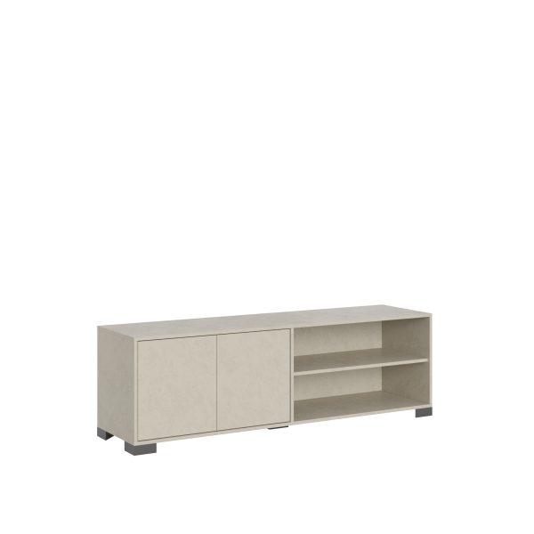 Porta TV 2 ante con vano a giorno 150x40x40 cm Lumina cashmere