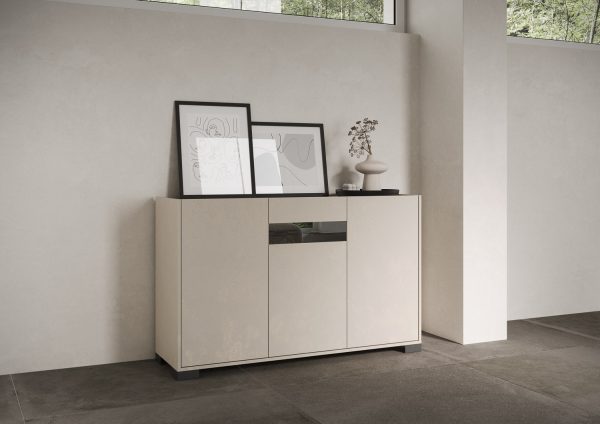 Madia 3 ante 130x40x81 cm Riflesso cashmere - immagine 2
