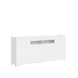 Madia 4 ante 172x40x81 cm Riflesso bianco lucido