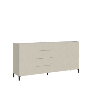 Madia 3 ante/4 cassetti 174x.40x84 cm Solaria cashmere