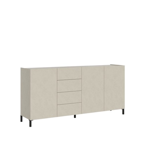 Madia 3 ante/4 cassetti 174x.40x84 cm Solaria cashmere