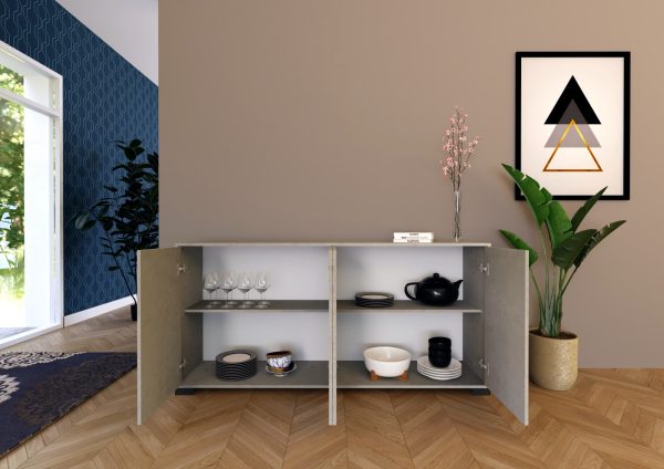Madia 4 ante 172x40x83 cm Lumina cashmere - immagine 3