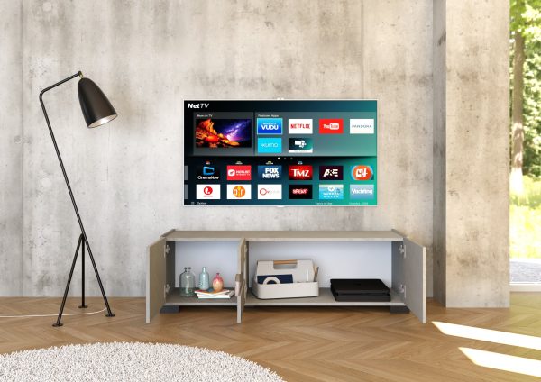 Porta TV 3 ante 130x40x40 cm Riflesso cashmere - immagine 3