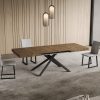 Tavolo allungabile 90x120/380 cm Niket noce gambe antracite - immagine 3
