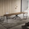 Tavolo allungabile 90x120/380 cm Niket noce gambe antracite - immagine 4