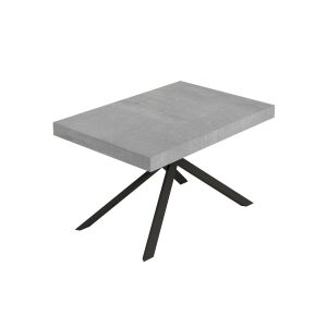 Tavolo allungabile 80x140/224 cm Niket cemento gambe antracite