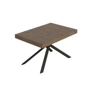 Tavolo allungabile 90x130/390 cm Niket noce gambe antracite