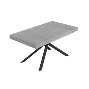 Tavolo allungabile 90x160/264 cm Niket cemento gambe antracite