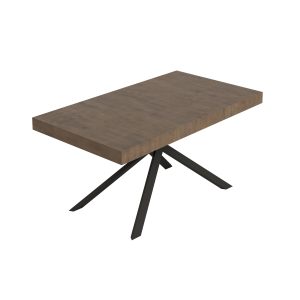 Tavolo allungabile 90x160/264 cm Niket noce gambe antracite