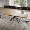 Tavolo allungabile 90x160/420 cm Niket quercia natura gambe antracite - immagine 3