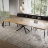 Tavolo allungabile 90x160/420 cm Niket quercia natura gambe antracite - immagine 4