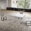 Tavolo allungabile 90x160/264 cm Niket bianco frassino gambe bianche - immagine 2