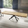 Tavolo allungabile 90x180/440 cm Niket quercia natura gambe antracite - immagine 3