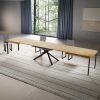 Tavolo allungabile 90x180/440 cm Niket quercia natura gambe antracite - immagine 4