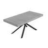 Tavolo allungabile 90x200/460 cm Niket cemento gambe antracite