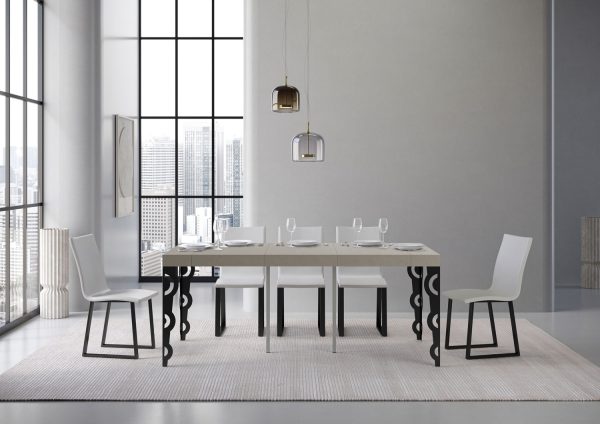 Consolle allungabile 90x40/300 cm Karamay Premium Tortora - immagine 4