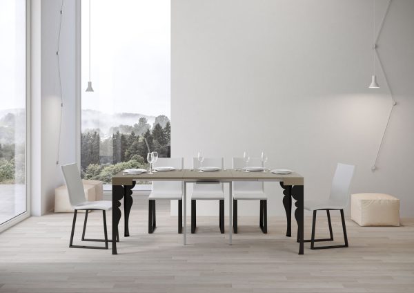 Consolle allungabile 90x40/300 cm Paxon cashmere telaio antracite - immagine 4