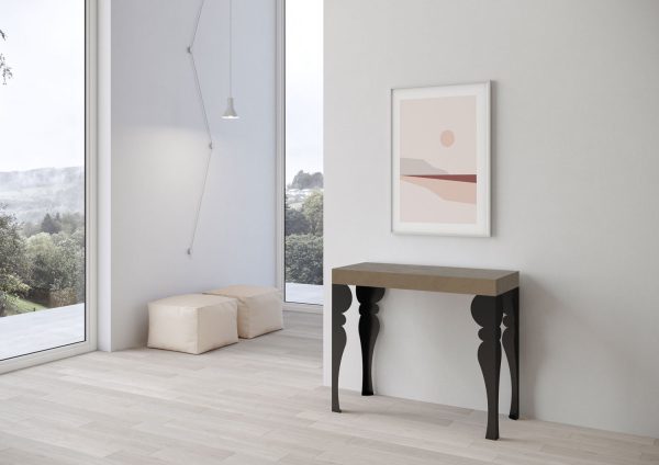 Consolle allungabile 90x40/196 cm Paxon Small Premium Tortora - immagine 3