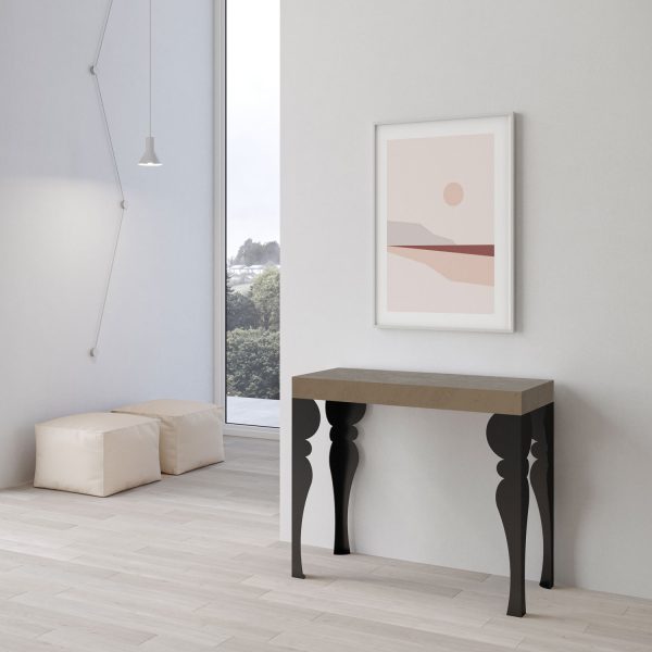 Consolle allungabile 90x40/196 cm Paxon Small Premium Tortora - immagine 2