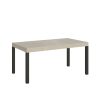 Tavolo allungabile 90x120/224 cm Everyday Premium cashmere telaio antracite