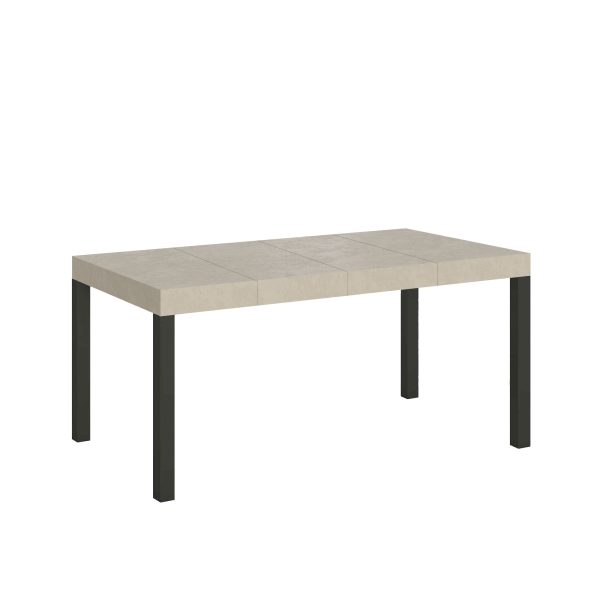 Tavolo allungabile 90x120/380 cm Everyday Premium cashmere gambe antracite