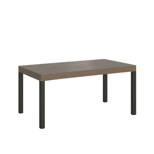 Tavolo allungabile 90x120/380 cm Everyday Premium tortora gambe antracite