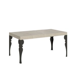 Tavolo allungabile 90x120/380 cm Paxon Premium cashmere gambe antracite