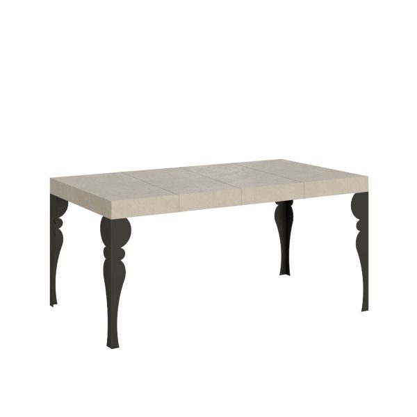 Tavolo allungabile 90x140/244 cm Paxon Premium cashmere telaio antracite