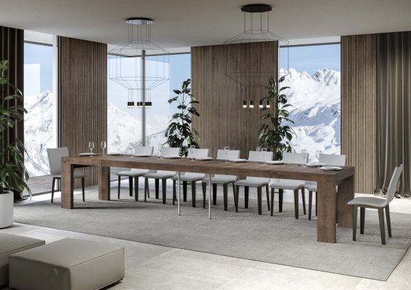 Tavolo allungabile 90x140/400 cm Roxell Premium noce - immagine 4