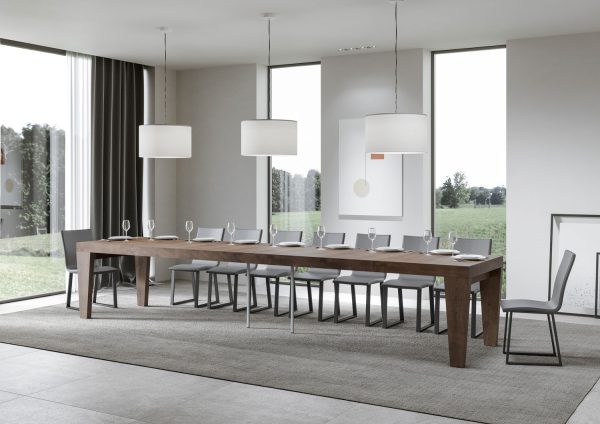 Tavolo allungabile 90x180/440 cm Spimbo Premium noce - immagine 4