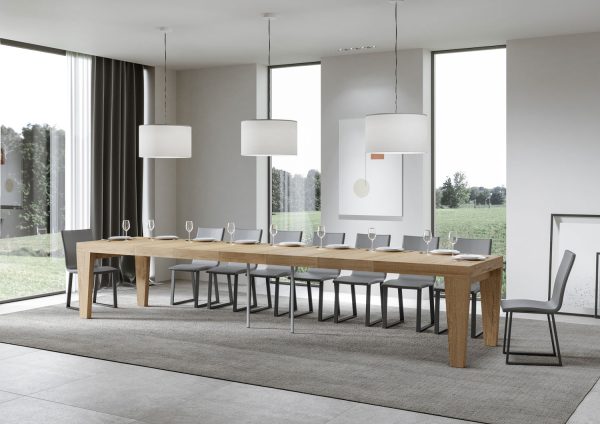 Tavolo allungabile 90x160/420 cm Spimbo Premium quercia natura - immagine 4