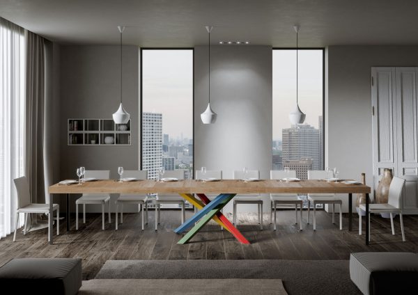 Tavolo allungabile 90x180/440 cm Volantis Premium quercia natura telaio 4/B - immagine 4