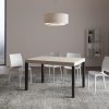 Tavolo allungabile 90x120/224 cm Everyday Premium cashmere telaio antracite - immagine 3